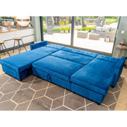 Avery Large U-Shape Storage Corner Sofa Bed With Ottoman