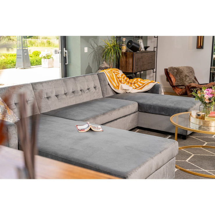 Avery Large U-Shape Storage Corner Sofa Bed With Ottoman