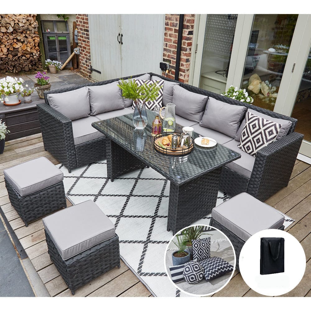 Seater Barcelona Rattan Effect Garden Furniture Barcelona Seater