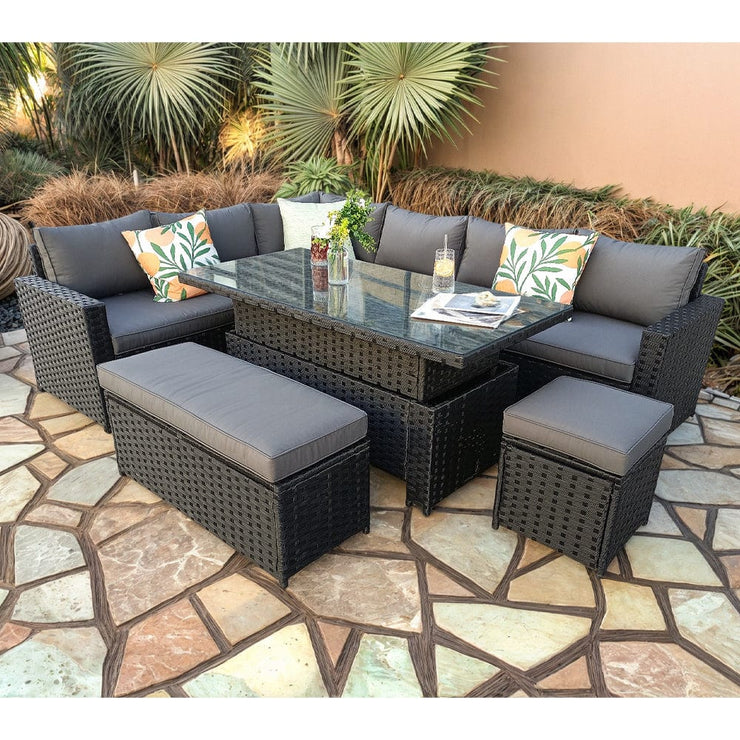 Coffee Table Backyard Barcelona Garden Furniture Barcelona Rattan