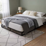 Basics Metal Platform Bed Frame with Slatted Frame Single Bed Double Bed King Bed
