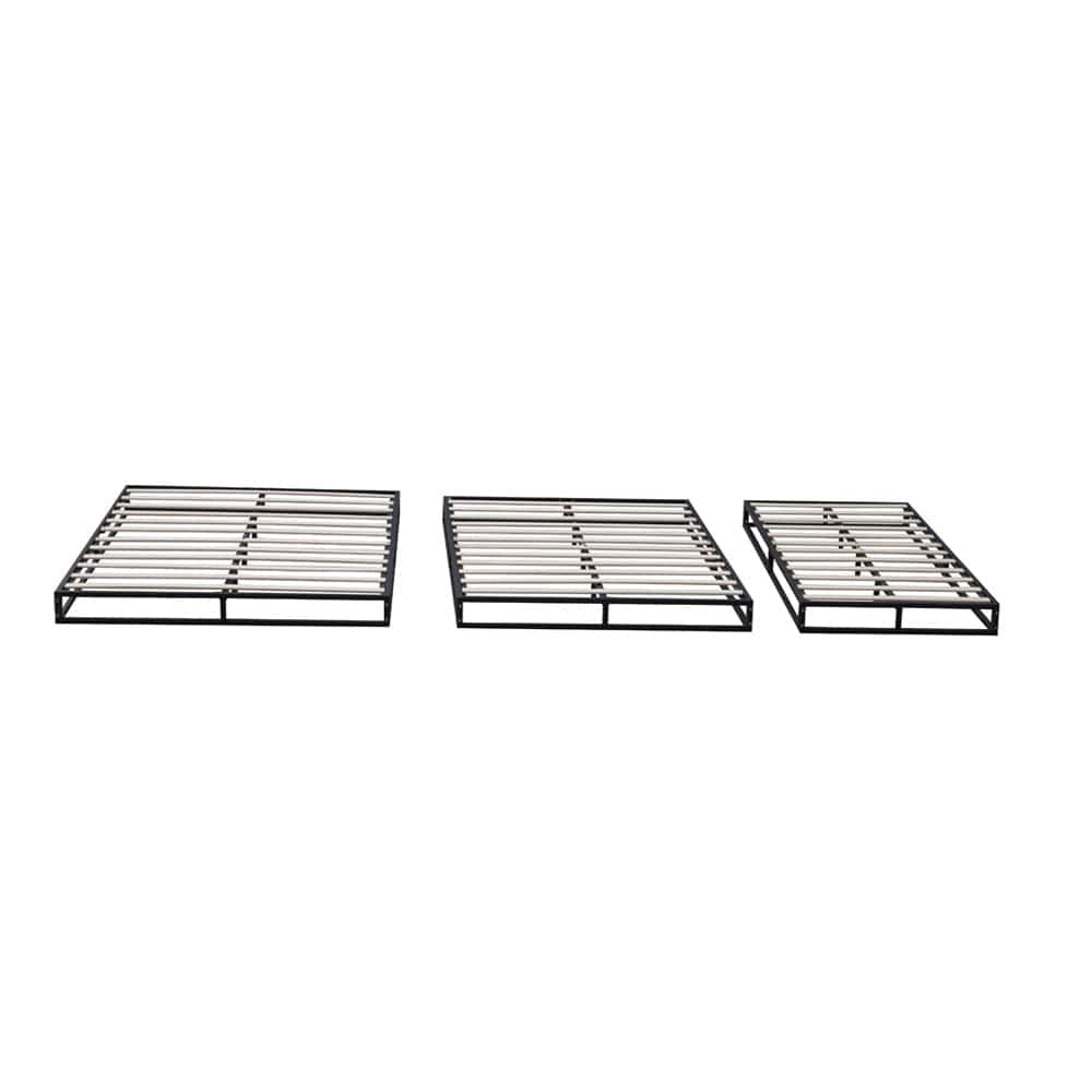 Basics Metal Platform Bed Frame with Slatted Frame Single Bed Double Bed King Bed
