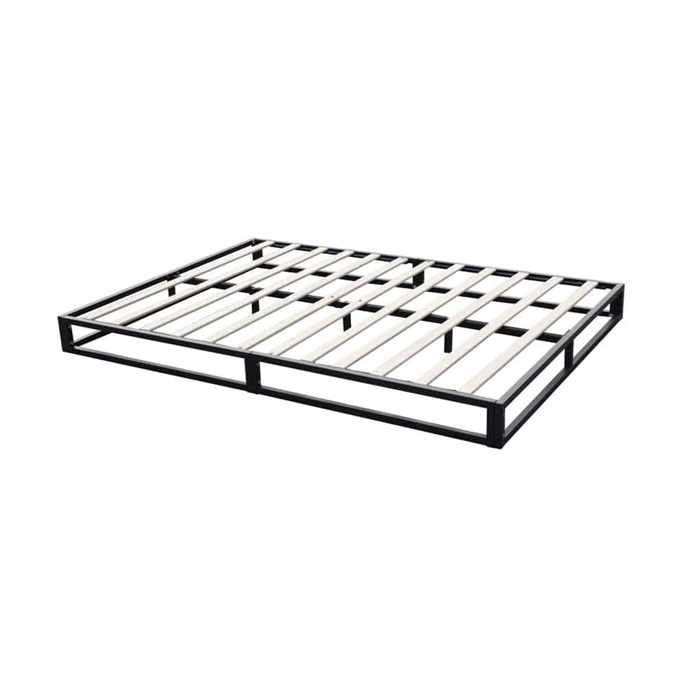 Basics Metal Platform Bed Frame with Slatted Frame Single Bed Double Bed King Bed
