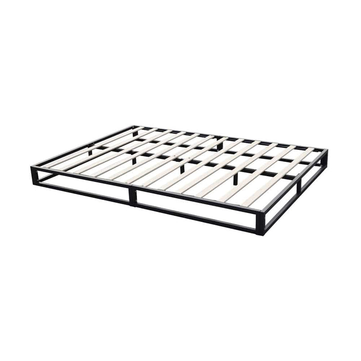 Basics Metal Platform Bed Frame with Slatted Frame Single Bed Double Bed King Bed