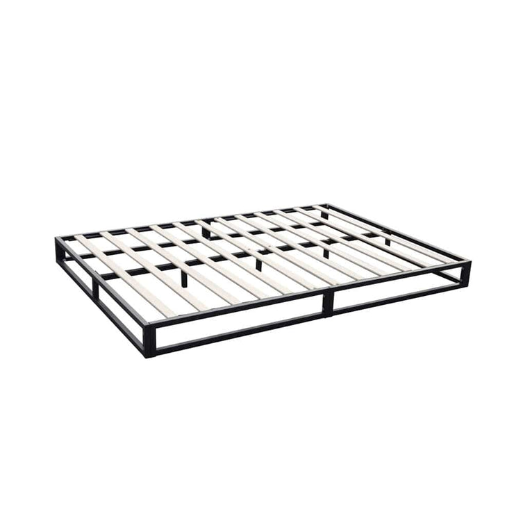 Basics Metal Platform Bed Frame with Slatted Frame Single Bed Double Bed King Bed