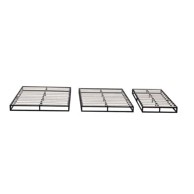 Basics Metal Platform Bed Frame with Slatted Frame Single Bed Double Bed King Bed
