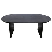 Belluno Oak Or Black 4-6 Seater 200cm Oval Dining Table