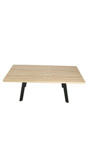 Belluno 4-6 Seater Oak 190CM Extending Dining Table With 4/6 Boucle Dining Chairs