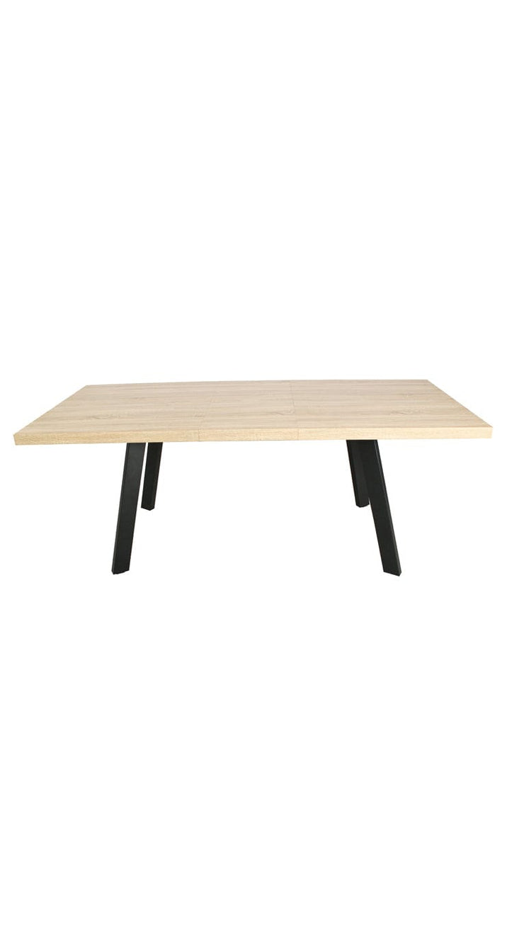Belluno 4-6 Seater Oak 190CM Extending Dining Table With 4/6 Boucle Dining Chairs