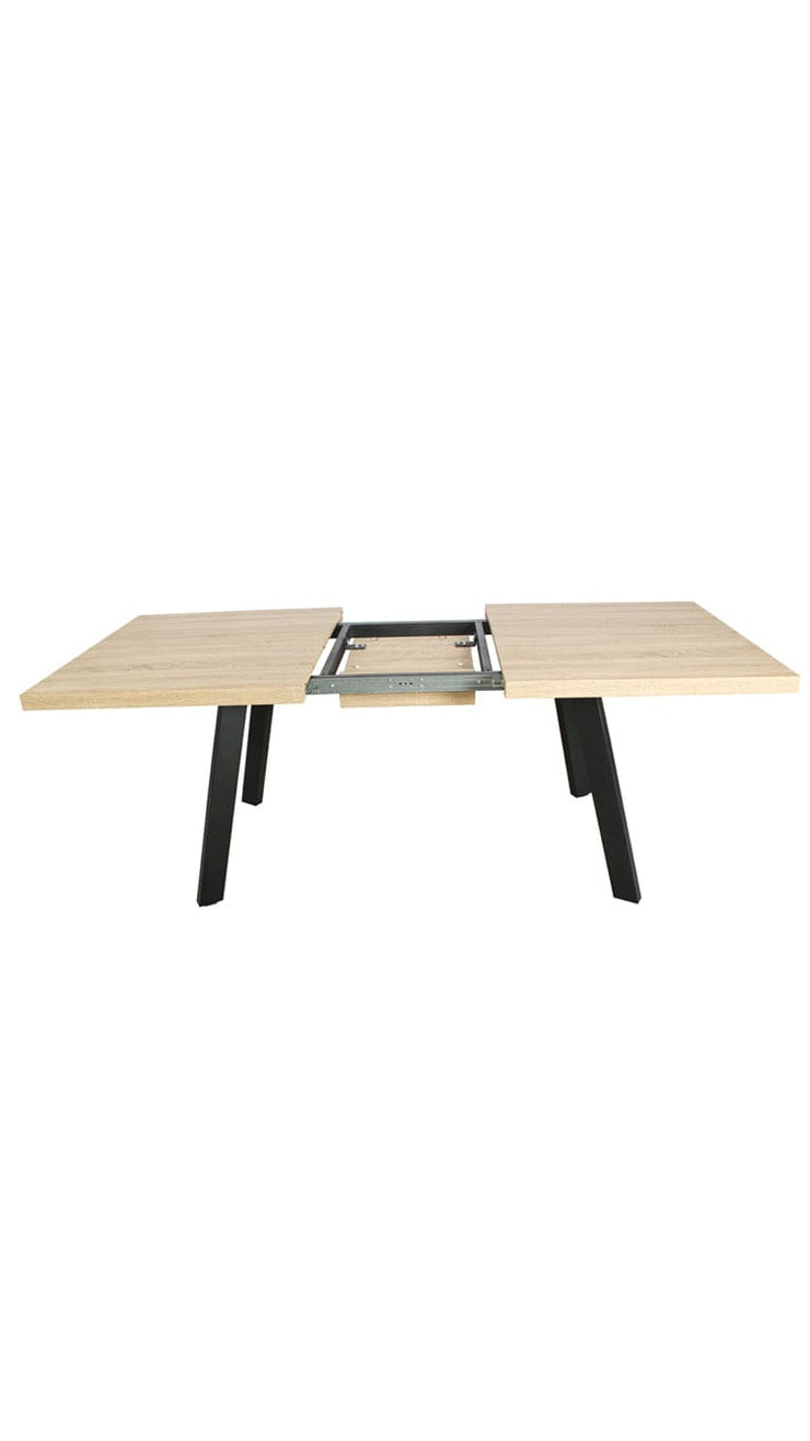 Belluno 4-6 Seater Oak 190CM Extending Dining Table With 4/6 Boucle Dining Chairs