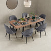 Table+6 Chairs (Oak + Grey)