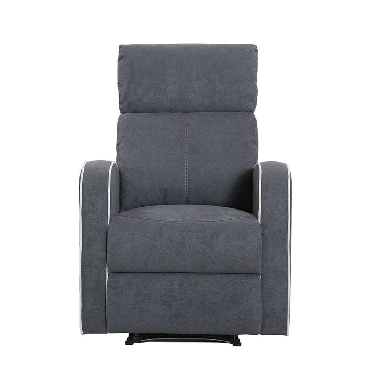 Boston 2+1+1 Slate Grey Fabric Manual Recliner Sofa Set