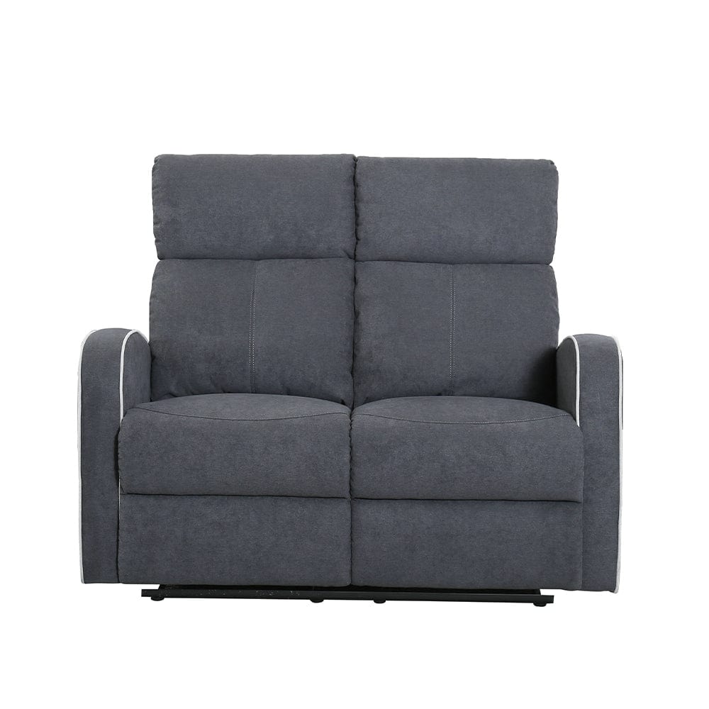 Boston slate grey fabric 2 seater recliner sofa hotsell