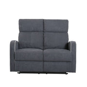 Boston 2+1+1 Slate Grey Fabric Manual Recliner Sofa Set