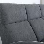 Boston 3+1+1 Slate Grey Fabric Manual Recliner Sofa Set