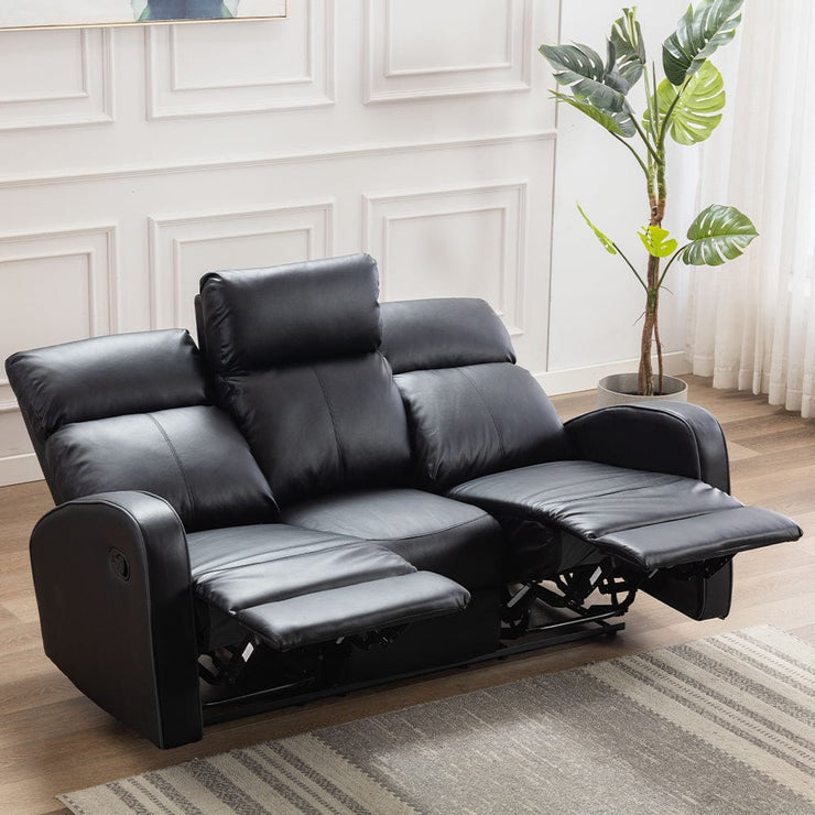 Boston 3+1+1 Leather Manual Recliner Sofa Set