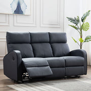 Boston 3+1+1 Leather Manual Recliner Sofa Set