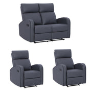 Boston 2+1+1 Leather Manual Recliner Sofa Set