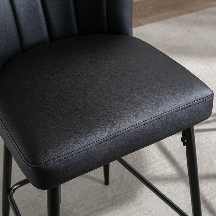 Set Of 2 Caiden PU Leather Bar Stool Bar Chair