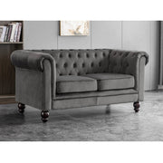 Chesterfield 3+2 Seater Velvet Sofa Set