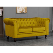 Chesterfield 3+2 Seater Velvet Sofa Set