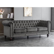 Chesterfield 3 Seater Velvet Sofa