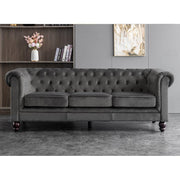 Chesterfield 3+2 Seater Velvet Sofa Set