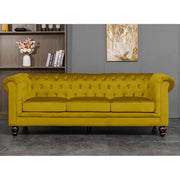 Chesterfield 3 Seater Velvet Sofa