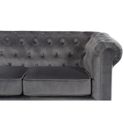 Chesterfield 5 Seater Velvet Corner Sofa