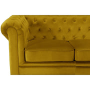 Chesterfield 5 Seater Velvet Corner Sofa