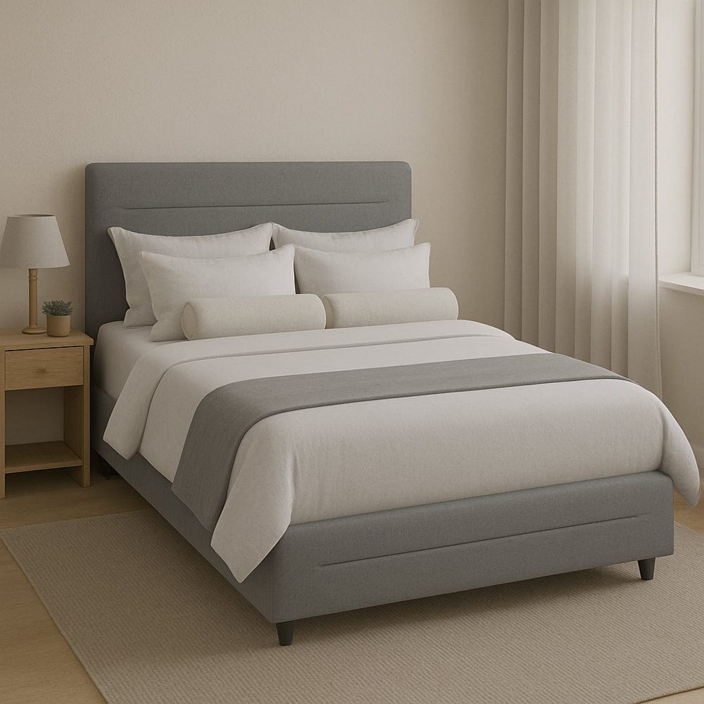 Cibor Wooden Bed Frame with 2 Drawers Single Bed or Double Bed