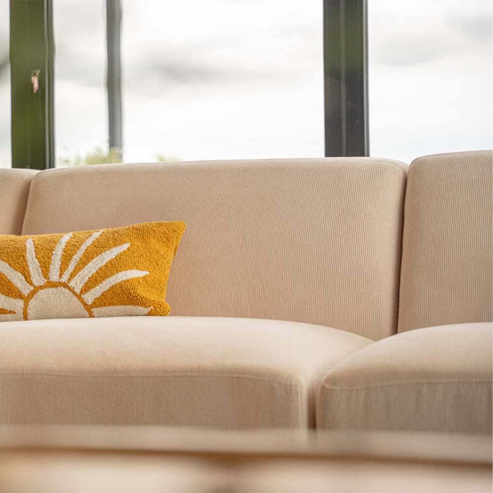 Grande Corduroy 4 Seater Sofa with Corner Chaise