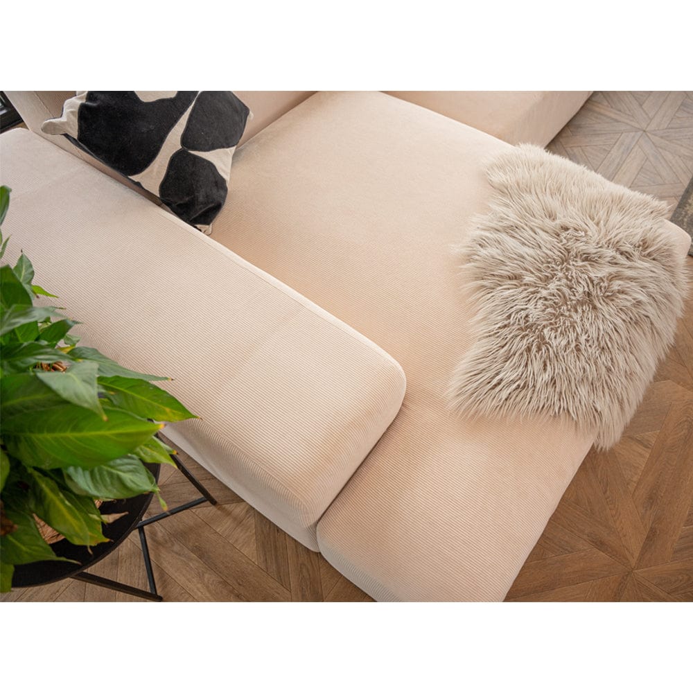 Grande Corduroy 4 Seater Sofa with Corner Chaise