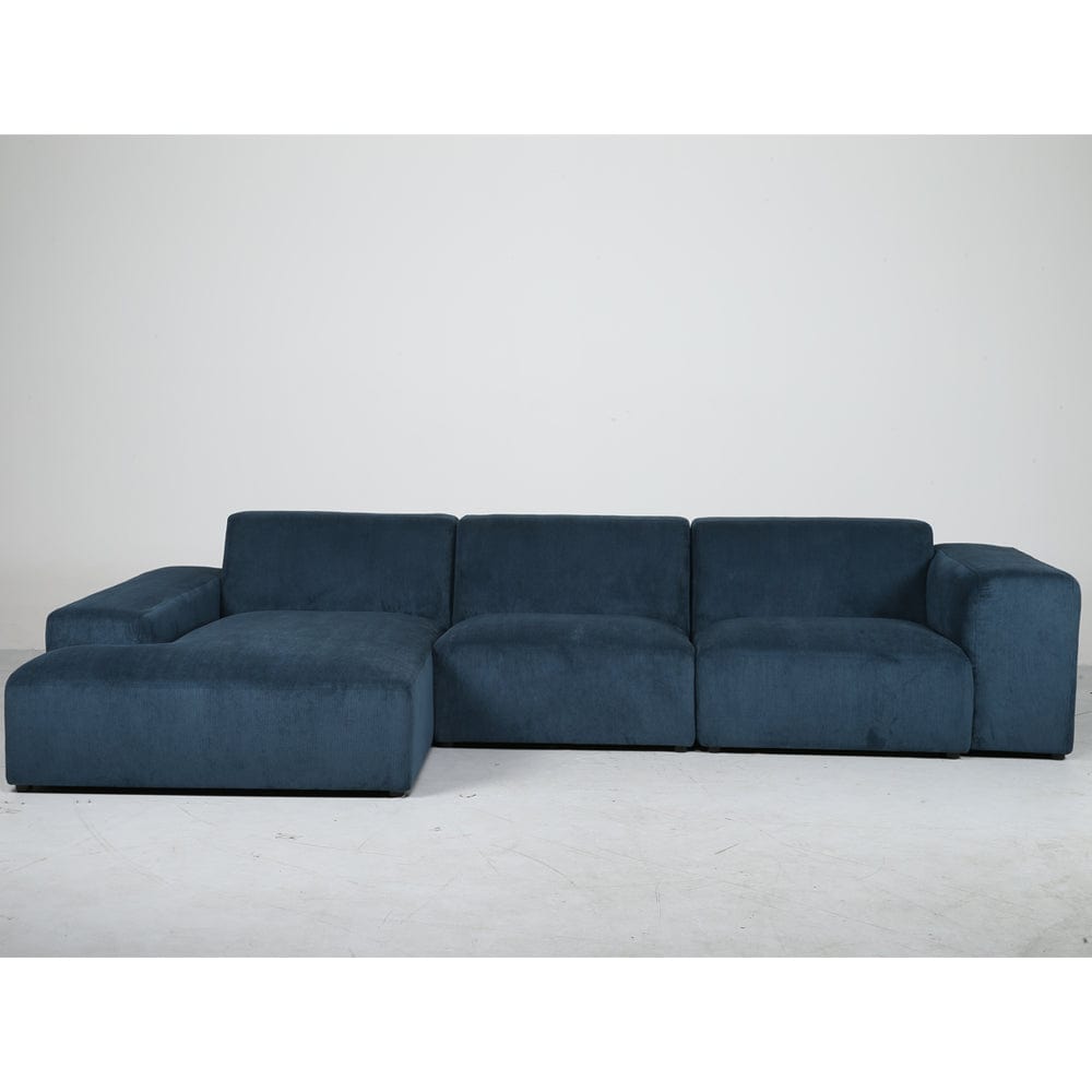 Grande Corduroy 4 Seater Sofa with Corner Chaise