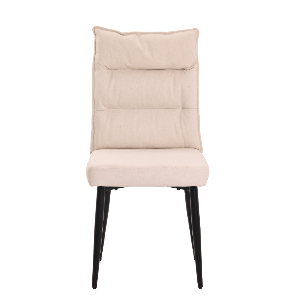 A Pair of Dining Chairs with Cushioned Backrest