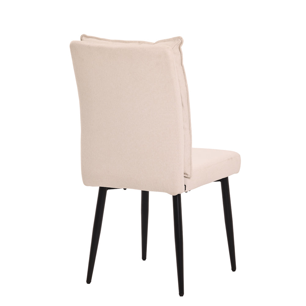 A Pair of Dining Chairs with Cushioned Backrest