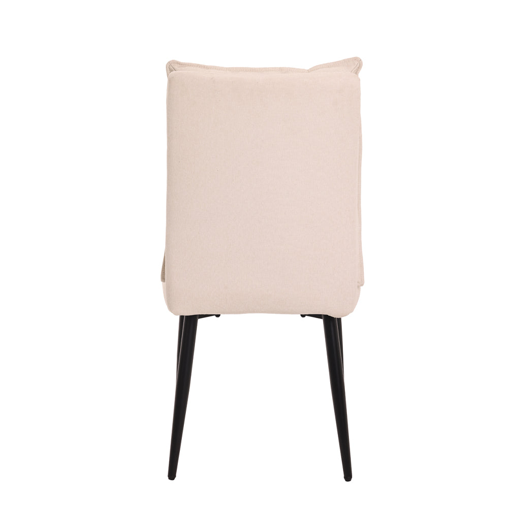 A Pair of Dining Chairs with Cushioned Backrest