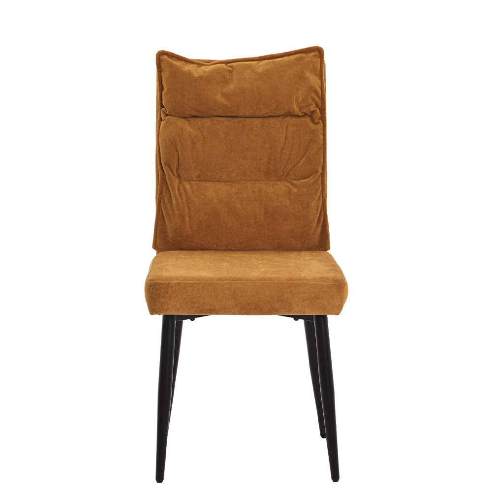 A Pair of Dining Chairs with Cushioned Backrest