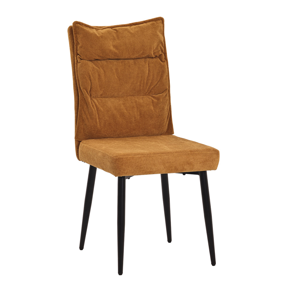 A Pair of Dining Chairs with Cushioned Backrest
