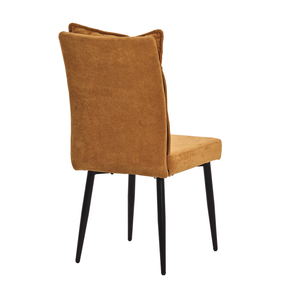 A Pair of Dining Chairs with Cushioned Backrest