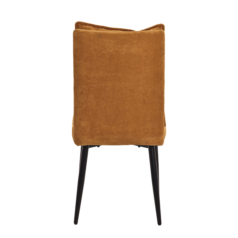 A Pair of Dining Chairs with Cushioned Backrest