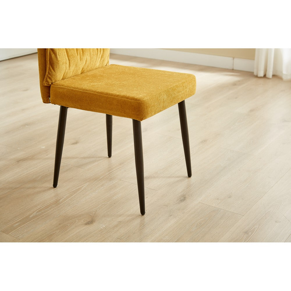 A Pair of Dining Chairs with Cushioned Backrest