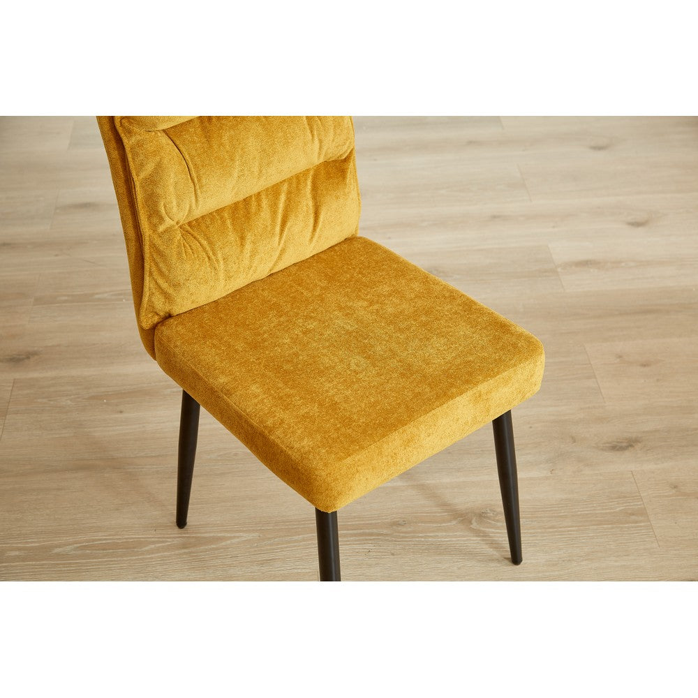 A Pair of Dining Chairs with Cushioned Backrest