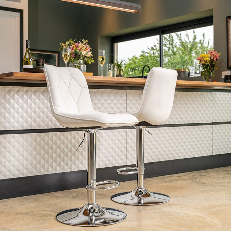 Set Of 2 Carlow PU Bar Stool Bar Chair