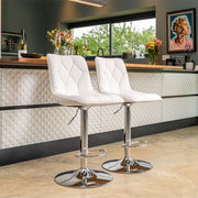 Set Of 2 Carlow PU Bar Stool Bar Chair