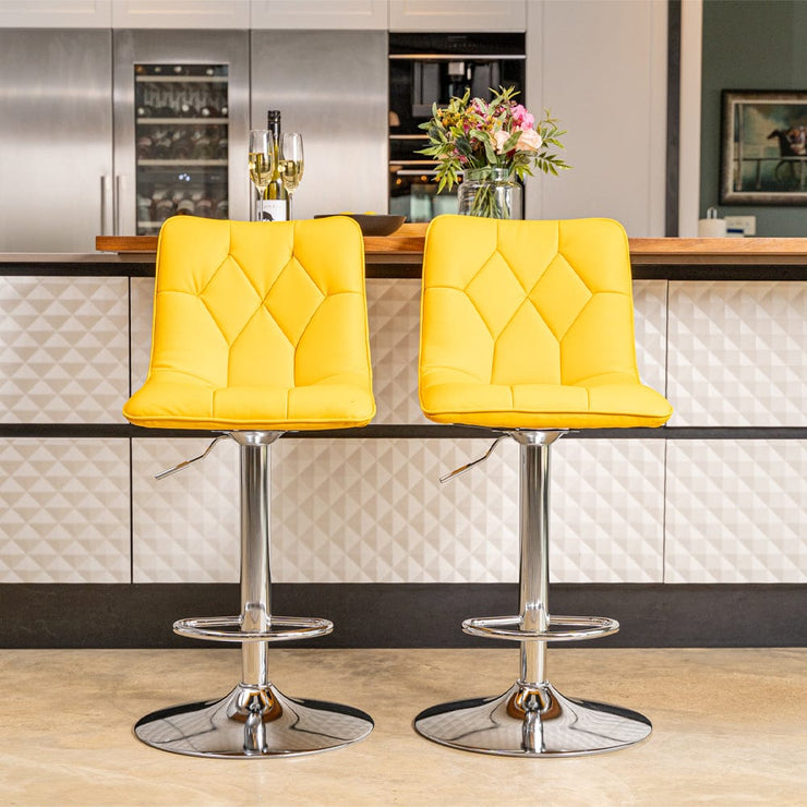 Set Of 2 Carlow PU Bar Stool Bar Chair