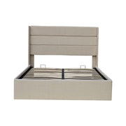 Ease Ottoman Storage Linen Pneumatic Lift Up Bed Frame Double or King Bed