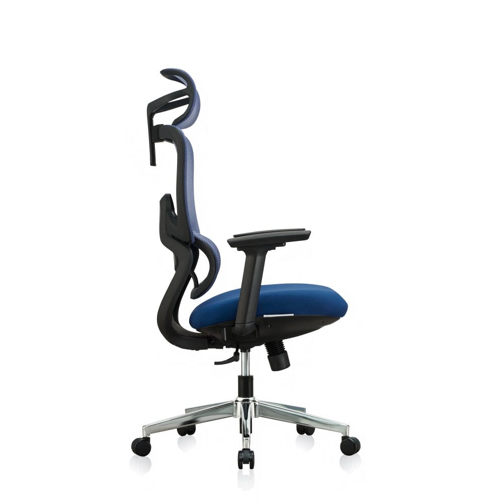Premium Fabric Blend Ergonomic Office Chair Swivel Computer Task Chair with Headrest