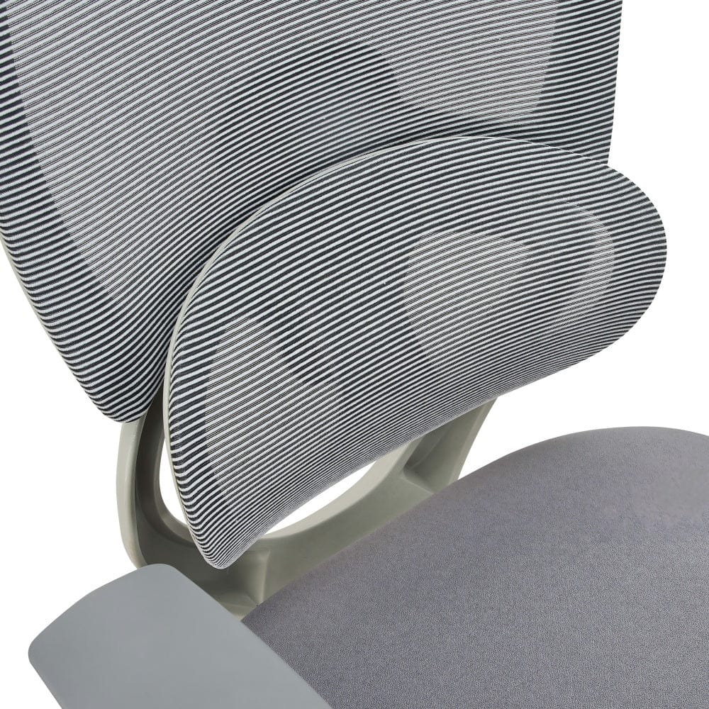 Premium Fabric Blend Ergonomic Office Chair Swivel Computer Task Chair with Headrest