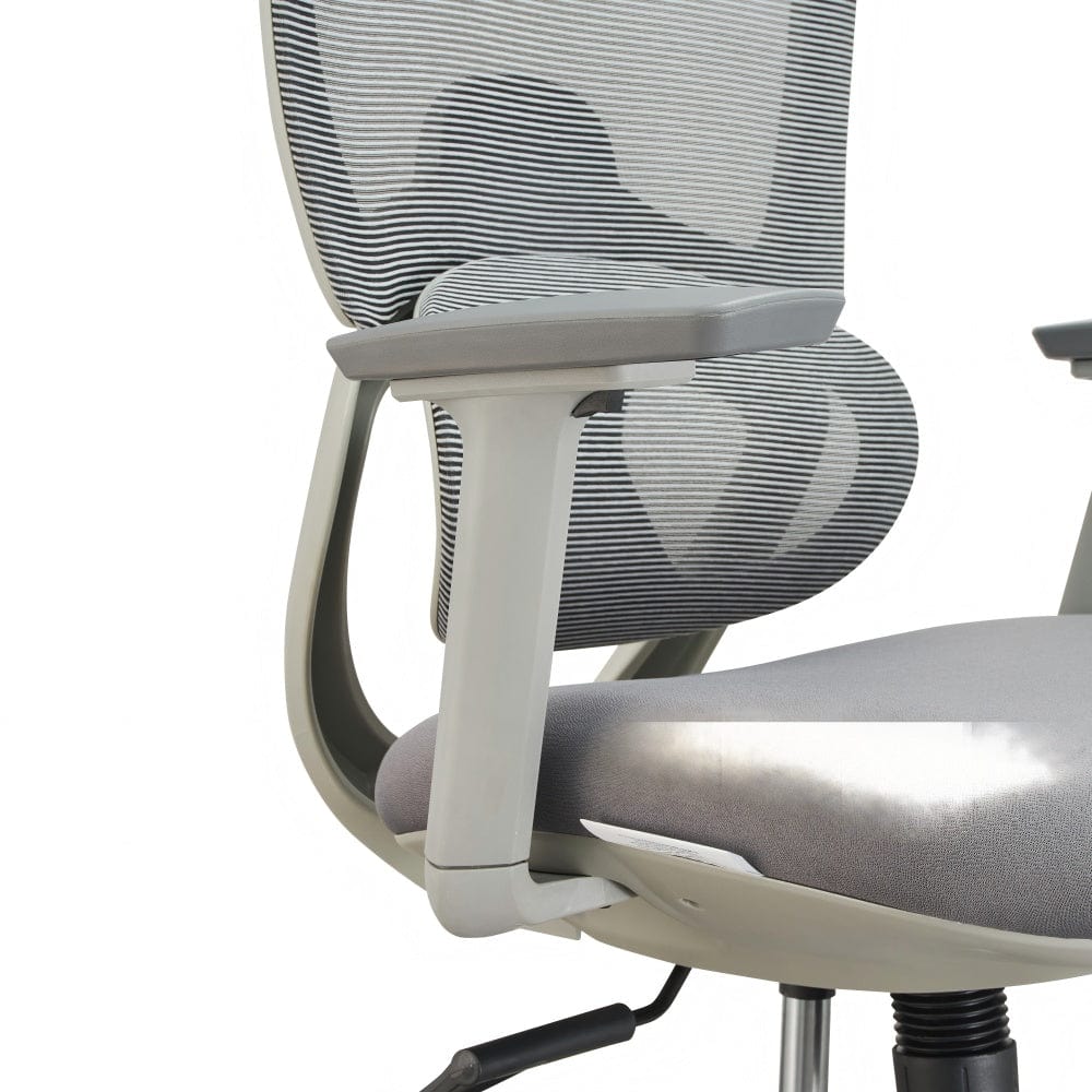 Premium Fabric Blend Ergonomic Office Chair Swivel Computer Task Chair with Headrest